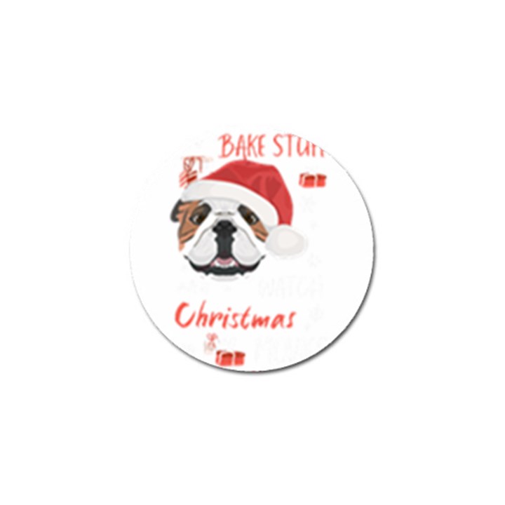 English Bulldog T- Shirt English Bulldog Merry Christmas T- Shirt (1) Golf Ball Marker