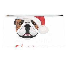 English Bulldog T- Shirt English Bulldog Merry Christmas T- Shirt (1) Pencil Case by ZUXUMI