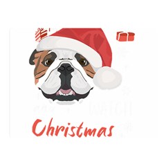 English Bulldog T- Shirt English Bulldog Merry Christmas T- Shirt (1) Two Sides Premium Plush Fleece Blanket (mini) by ZUXUMI