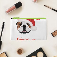 English Bulldog T- Shirt English Bulldog Merry Christmas T- Shirt (1) Cosmetic Bag (xs) by ZUXUMI