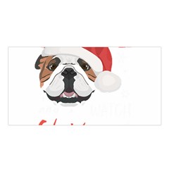 English Bulldog T- Shirt English Bulldog Merry Christmas T- Shirt (1) Satin Shawl 45  X 80  by ZUXUMI