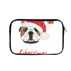 English Bulldog T- Shirt English Bulldog Merry Christmas T- Shirt (1) Apple Macbook Pro 13  Zipper Case by ZUXUMI