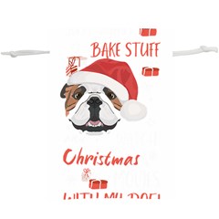 English Bulldog T- Shirt English Bulldog Merry Christmas T- Shirt (1) Lightweight Drawstring Pouch (xl) by ZUXUMI