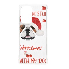 English Bulldog T- Shirt English Bulldog Merry Christmas T- Shirt (1) Samsung Galaxy Note 20 Ultra Tpu Uv Case