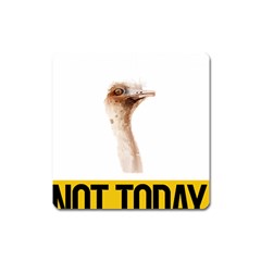 Ostrich T-shirtnope Not Today Ostrich 47 T-shirt Square Magnet by EnriqueJohnson