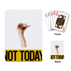 Ostrich T-shirtnope Not Today Ostrich 47 T-shirt Playing Cards Single Design (rectangle) by EnriqueJohnson