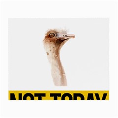 Ostrich T-shirtnope Not Today Ostrich 47 T-shirt Small Glasses Cloth (2 Sides) by EnriqueJohnson