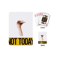 Ostrich T-shirtnope Not Today Ostrich 47 T-shirt Playing Cards Single Design (mini) by EnriqueJohnson