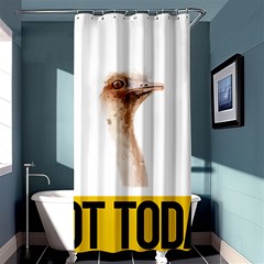 Ostrich T-shirtnope Not Today Ostrich 47 T-shirt Shower Curtain 36  X 72  (stall)  by EnriqueJohnson