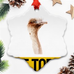 Ostrich T-shirtnope Not Today Ostrich 47 T-shirt Ornament (snowflake) by EnriqueJohnson