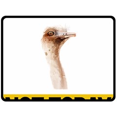 Ostrich T-shirtnope Not Today Ostrich 47 T-shirt Two Sides Fleece Blanket (large) by EnriqueJohnson