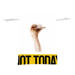 Ostrich T-shirtnope Not Today Ostrich 47 T-shirt Lightweight Drawstring Pouch (s) by EnriqueJohnson