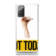 Ostrich T-shirtnope Not Today Ostrich 47 T-shirt Samsung Galaxy Note 20 Tpu Uv Case by EnriqueJohnson