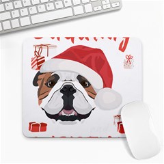 English Bulldog T- Shirt English Bulldog Merry Christmas T- Shirt (2) Large Mousepad by ZUXUMI