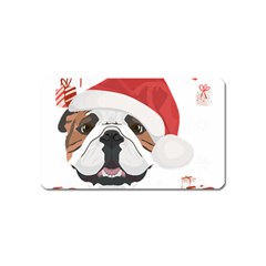 English Bulldog T- Shirt English Bulldog Merry Christmas T- Shirt (2) Magnet (name Card) by ZUXUMI