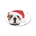 English Bulldog T- Shirt English Bulldog Merry Christmas T- Shirt (2) Sticker Oval (10 pack) Front