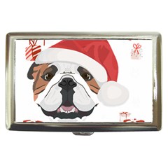 English Bulldog T- Shirt English Bulldog Merry Christmas T- Shirt (2) Cigarette Money Case by ZUXUMI