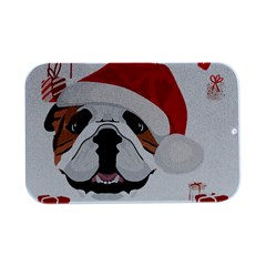 English Bulldog T- Shirt English Bulldog Merry Christmas T- Shirt (2) Open Lid Metal Box (silver)  