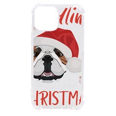 English Bulldog T- Shirt English Bulldog Merry Christmas T- Shirt (2) Iphone 13 Mini Tpu Uv Print Case by ZUXUMI