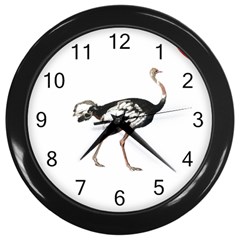 Ostrich T-shirtsteal Your Heart Ostrich 05 T-shirt Wall Clock (black) by EnriqueJohnson