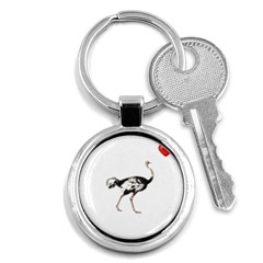 Ostrich T-shirtsteal Your Heart Ostrich 05 T-shirt Key Chain (round) by EnriqueJohnson