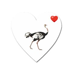 Ostrich T-shirtsteal Your Heart Ostrich 05 T-shirt Heart Magnet by EnriqueJohnson