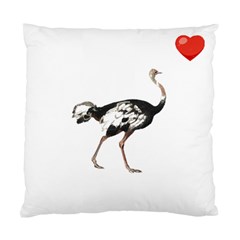 Ostrich T-shirtsteal Your Heart Ostrich 05 T-shirt Standard Cushion Case (two Sides) by EnriqueJohnson