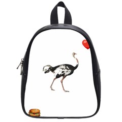 Ostrich T-shirtsteal Your Heart Ostrich 05 T-shirt School Bag (small) by EnriqueJohnson