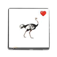 Ostrich T-shirtsteal Your Heart Ostrich 05 T-shirt Memory Card Reader (square 5 Slot) by EnriqueJohnson