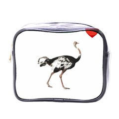 Ostrich T-shirtsteal Your Heart Ostrich 05 T-shirt Mini Toiletries Bag (one Side) by EnriqueJohnson