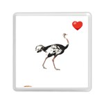 Ostrich T-shirtsteal Your Heart Ostrich 05 T-shirt Memory Card Reader (Square) Front