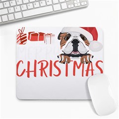 English Bulldog T- Shirt English Bulldog Merry Christmas T- Shirt (3) Large Mousepad by ZUXUMI