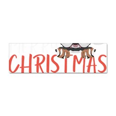 English Bulldog T- Shirt English Bulldog Merry Christmas T- Shirt (3) Sticker Bumper (10 Pack) by ZUXUMI