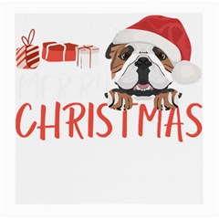 English Bulldog T- Shirt English Bulldog Merry Christmas T- Shirt (3) Medium Glasses Cloth by ZUXUMI