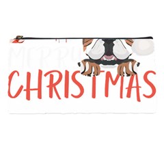 English Bulldog T- Shirt English Bulldog Merry Christmas T- Shirt (3) Pencil Case by ZUXUMI