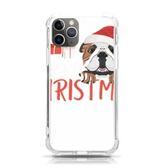 English Bulldog T- Shirt English Bulldog Merry Christmas T- Shirt (3) Iphone 11 Pro 5 8 Inch Tpu Uv Print Case by ZUXUMI