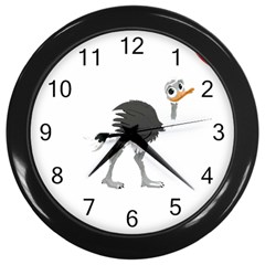 Ostrich T-shirtsteal Your Heart Ostrich 09 T-shirt Wall Clock (black) by EnriqueJohnson