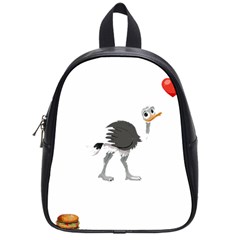 Ostrich T-shirtsteal Your Heart Ostrich 09 T-shirt School Bag (small) by EnriqueJohnson