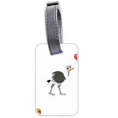 Ostrich T-shirtsteal Your Heart Ostrich 09 T-shirt Luggage Tag (two Sides) by EnriqueJohnson