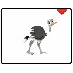 Ostrich T-shirtsteal Your Heart Ostrich 09 T-shirt Two Sides Fleece Blanket (medium) by EnriqueJohnson