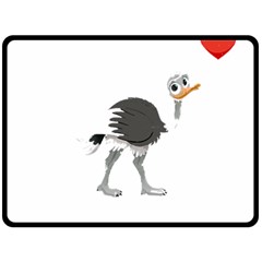 Ostrich T-shirtsteal Your Heart Ostrich 09 T-shirt Two Sides Fleece Blanket (large) by EnriqueJohnson