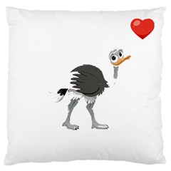 Ostrich T-shirtsteal Your Heart Ostrich 09 T-shirt Standard Premium Plush Fleece Cushion Case (two Sides) by EnriqueJohnson