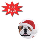 English Bulldog T- Shirt English Bulldog Merry Christmas T- Shirt (4) 1  Mini Magnets (100 Pack)  by ZUXUMI