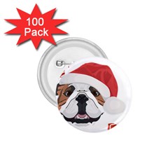 English Bulldog T- Shirt English Bulldog Merry Christmas T- Shirt (4) 1 75  Buttons (100 Pack)  by ZUXUMI