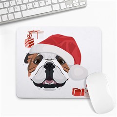 English Bulldog T- Shirt English Bulldog Merry Christmas T- Shirt (4) Large Mousepad by ZUXUMI