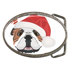 English Bulldog T- Shirt English Bulldog Merry Christmas T- Shirt (4) Belt Buckles by ZUXUMI