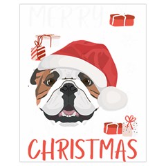 English Bulldog T- Shirt English Bulldog Merry Christmas T- Shirt (4) Drawstring Bag (small) by ZUXUMI