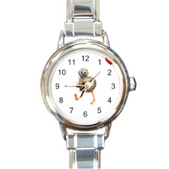 Ostrich T-shirtsteal Your Heart Ostrich 36 T-shirt Round Italian Charm Watch by EnriqueJohnson