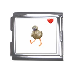 Ostrich T-shirtsteal Your Heart Ostrich 36 T-shirt Mega Link Italian Charm (18mm) by EnriqueJohnson