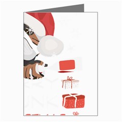 English Bulldog T- Shirt English Bulldog Merry Christmas T- Shirt (8) Greeting Card by ZUXUMI